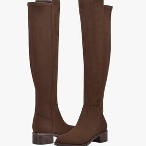 Calvin Klein Boots Women's Size 6M DeeDee Over The Knee Brown Faux Suede